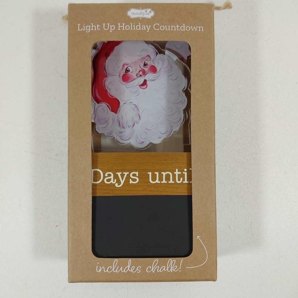 Mud Pie Light Up Chalkboard Halloween Turkey Christmas Chalkboard Countdown